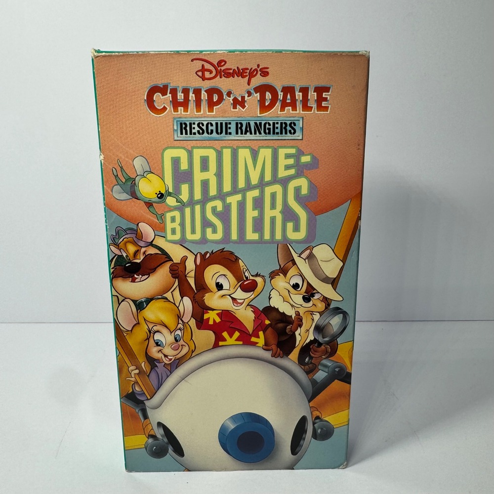 Disney Chip n Dale Rescue Rangers Crime Busters VHS 1991 Walt Disney Home Video